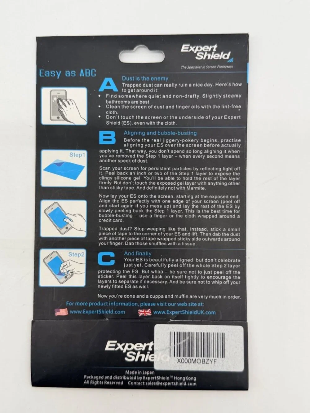 Expert Shield brand screen protector designed for the Sony RX100 series cameras